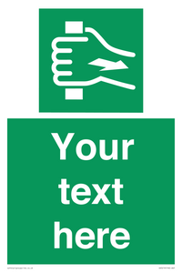 Custom Pull Bar Sign